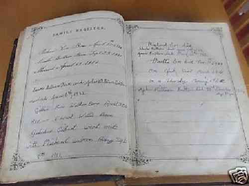 Cox and Brittain Family Bible, of Luton, Hawnes and Warden